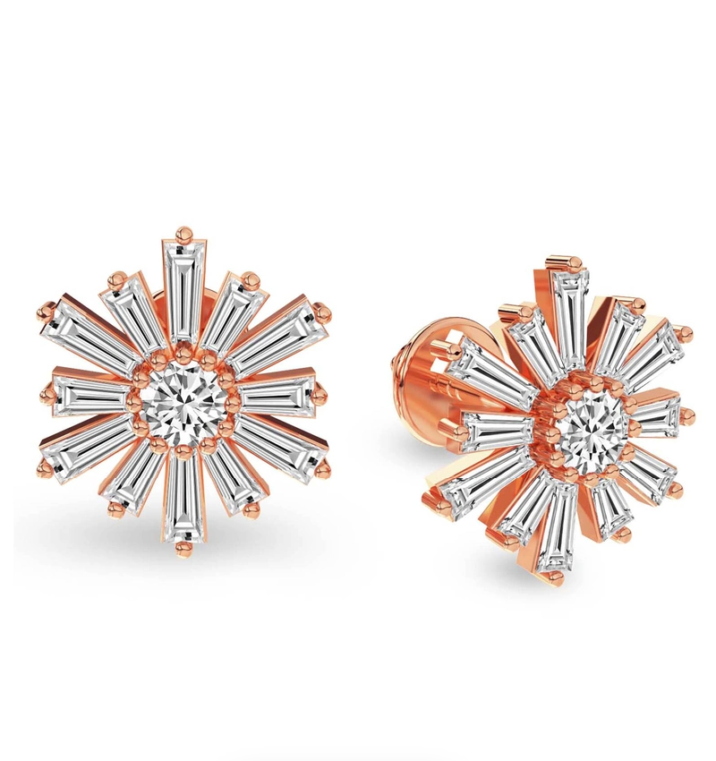 Sunflower Fashion Lab Diamond Stud Earrings