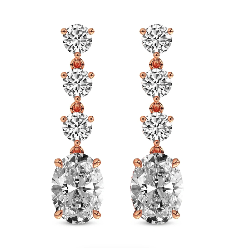 Elysium Flower Fashion Lab Diamond Stud Earrings