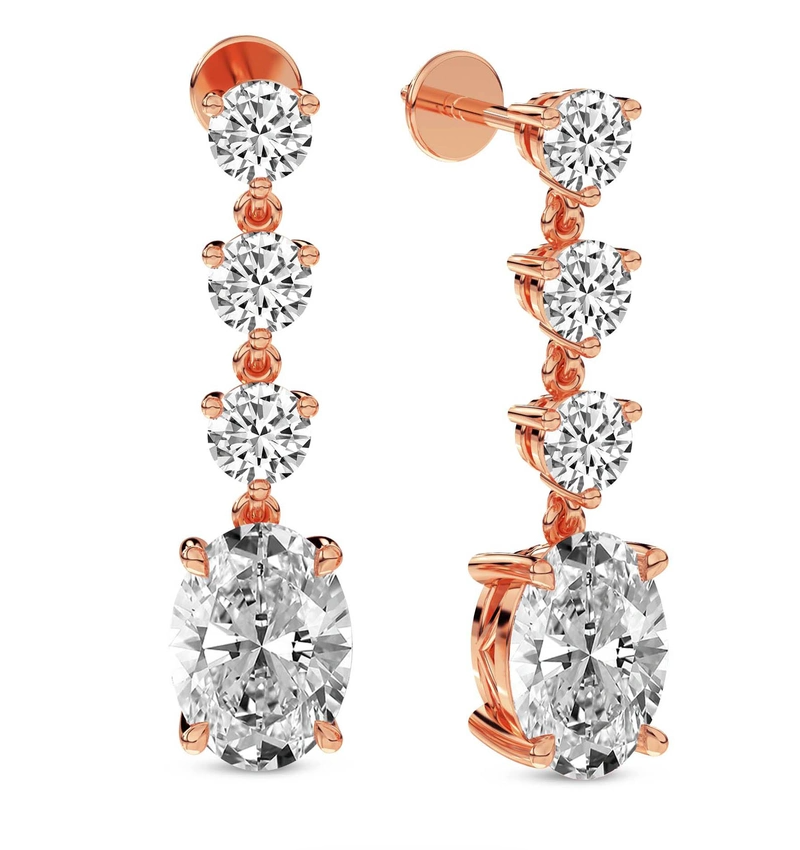 Elysium Flower Fashion Lab Diamond Stud Earrings